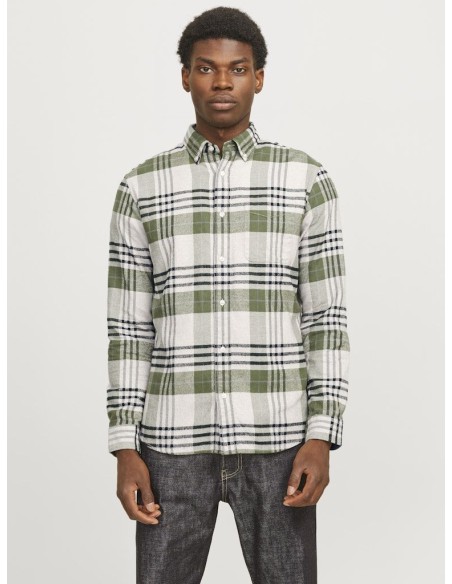 JPRBLUNORRIS FLANNEL L/S SHIRT
