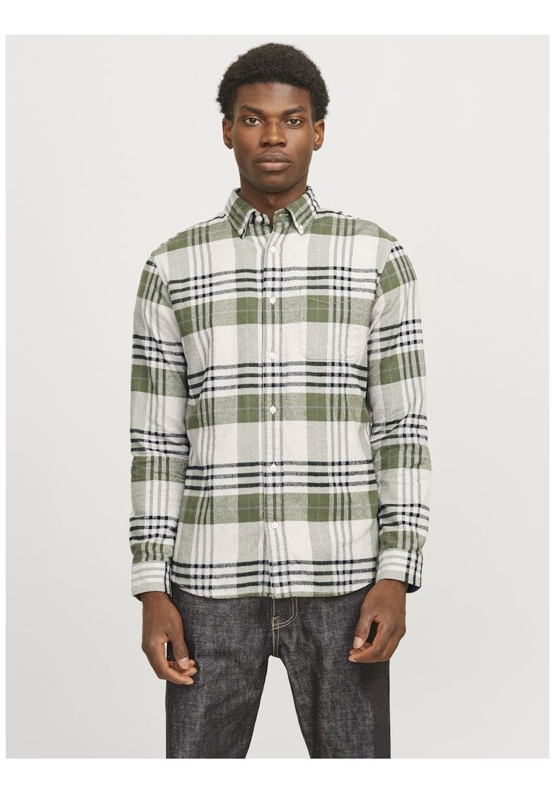 JPRBLUNORRIS FLANNEL L/S SHIRT