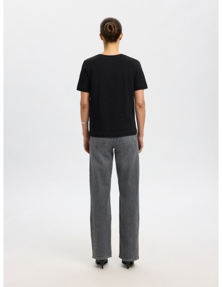 SLFESSENTIAL S/S V-NECK TEE