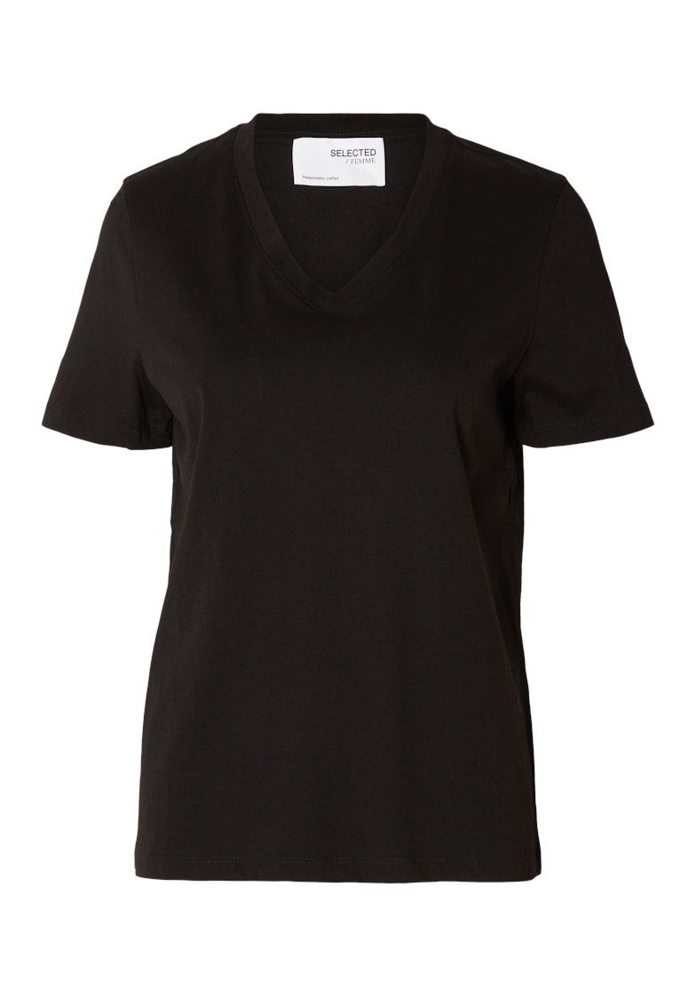 SLFESSENTIAL S/S V-NECK TEE