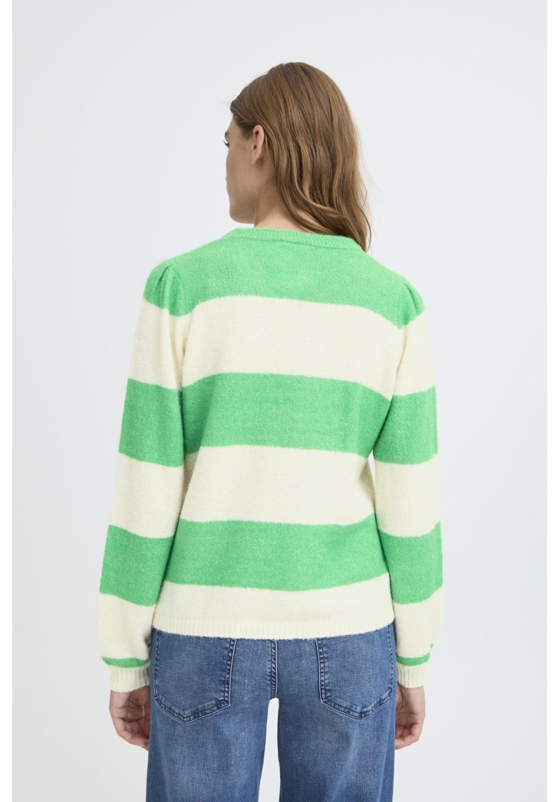 IHDUSTY STRIPE KNIT L/S