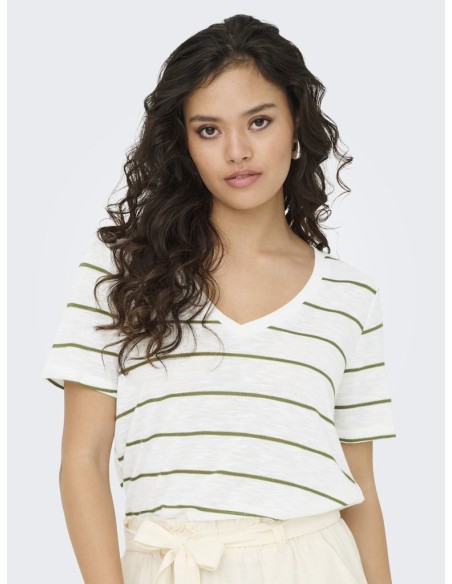 JDYEVE S/S STRIPE TOP