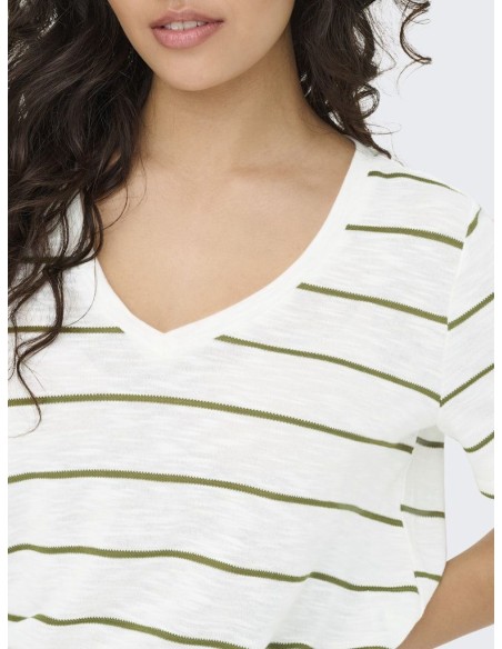 JDYEVE S/S STRIPE TOP