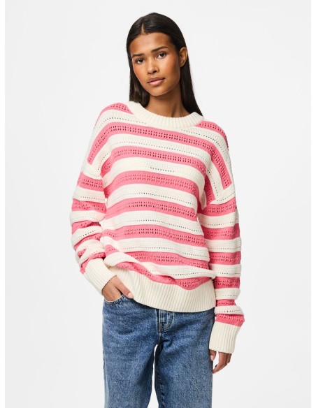 PCFANNI L/S O-NECK KNIT