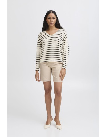 BYSIF STRIPE V-NECK KNIT 2