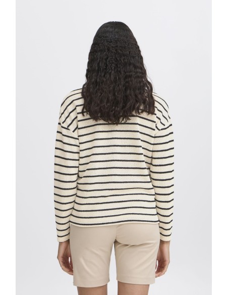 BYSIF STRIPE V-NECK KNIT