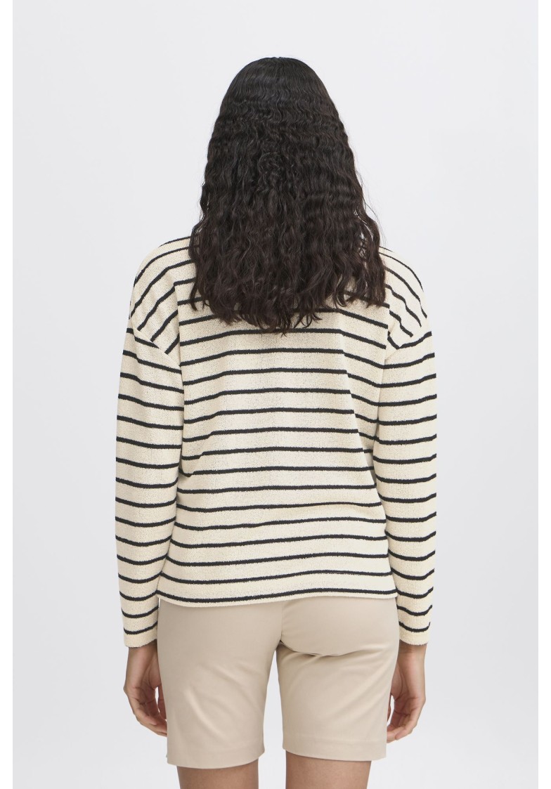 BYSIF STRIPE V-NECK KNIT