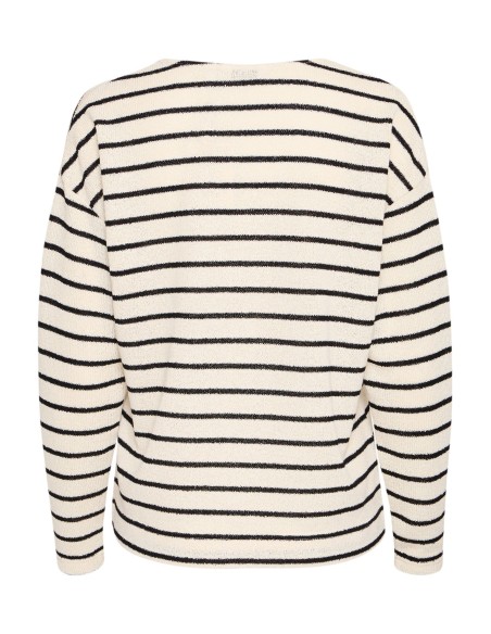 BYSIF STRIPE V-NECK KNIT