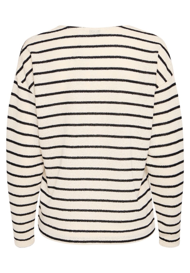 BYSIF STRIPE V-NECK KNIT