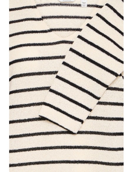 BYSIF STRIPE V-NECK KNIT