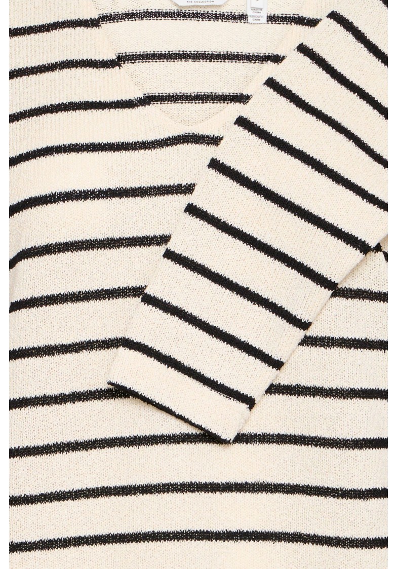 BYSIF STRIPE V-NECK KNIT