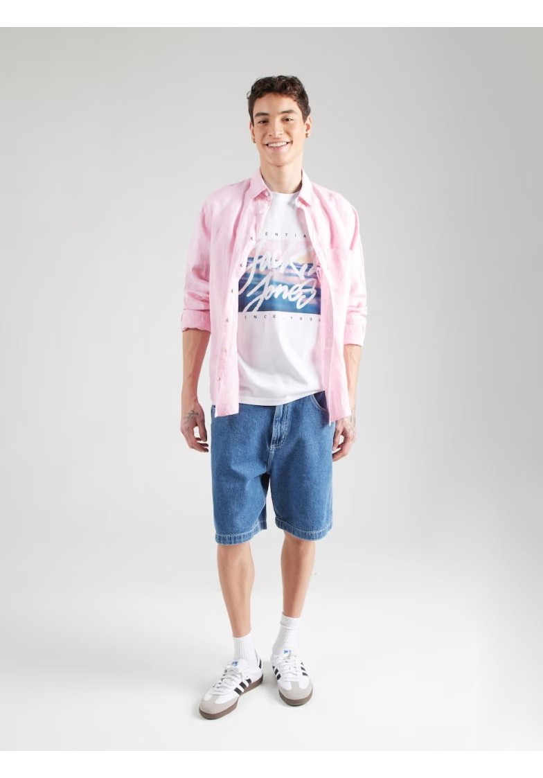 JJCOLTON PHOTEERINT TEE S/S O-NECK