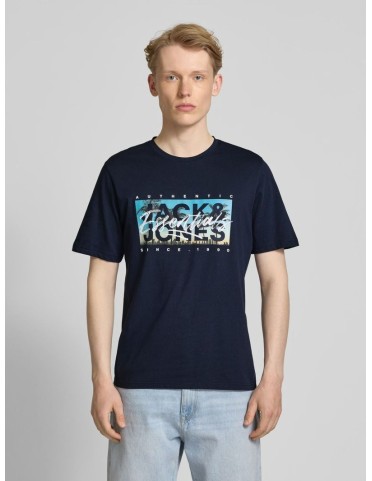 JJCOLTON PHOTEERINT TEE S/S O-NECK