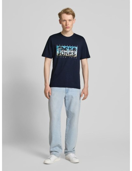 JJCOLTON PHOTEERINT TEE S/S O-NECK