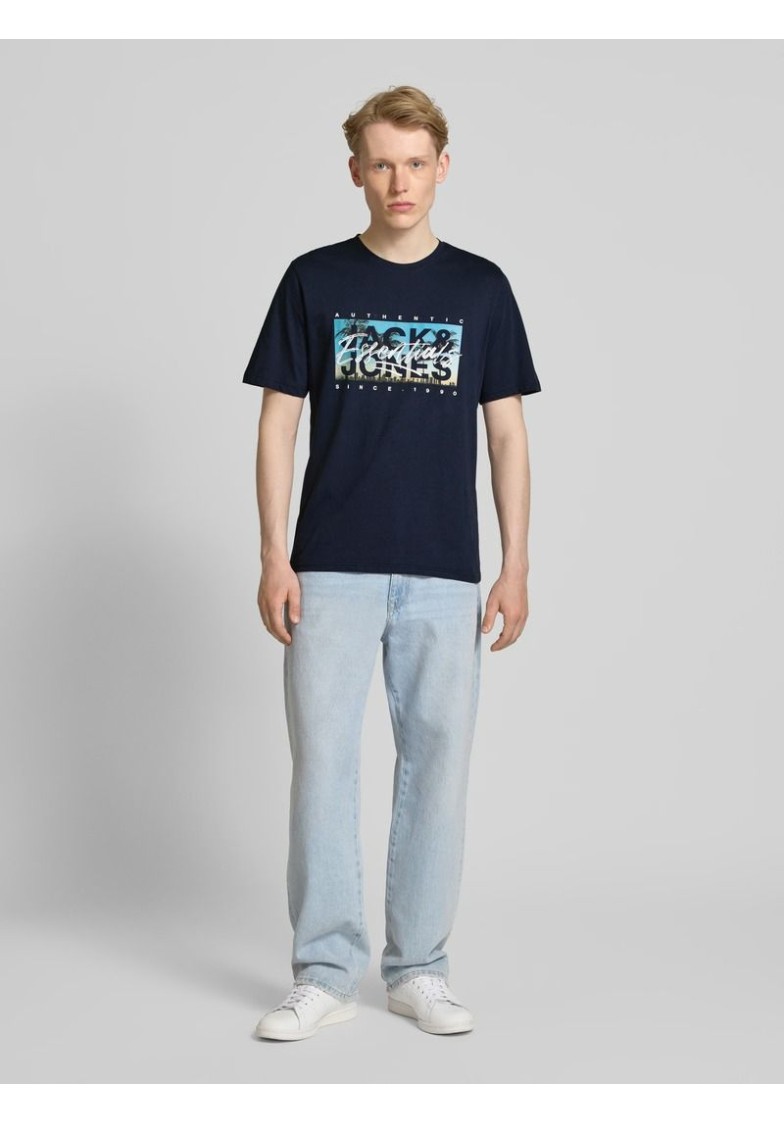 JJCOLTON PHOTEERINT TEE S/S O-NECK