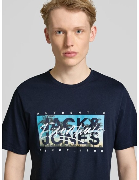 JJCOLTON PHOTEERINT TEE S/S O-NECK