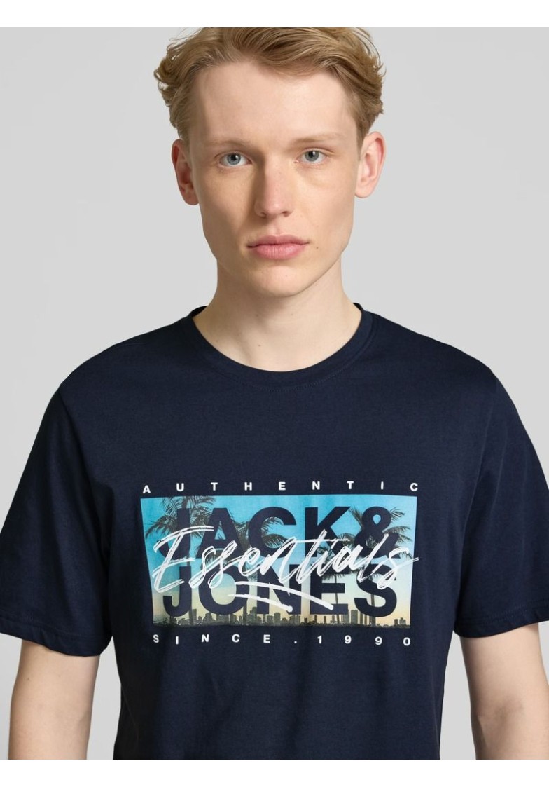 JJCOLTON PHOTEERINT TEE S/S O-NECK