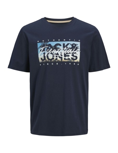 JJCOLTON PHOTEERINT TEE S/S O-NECK