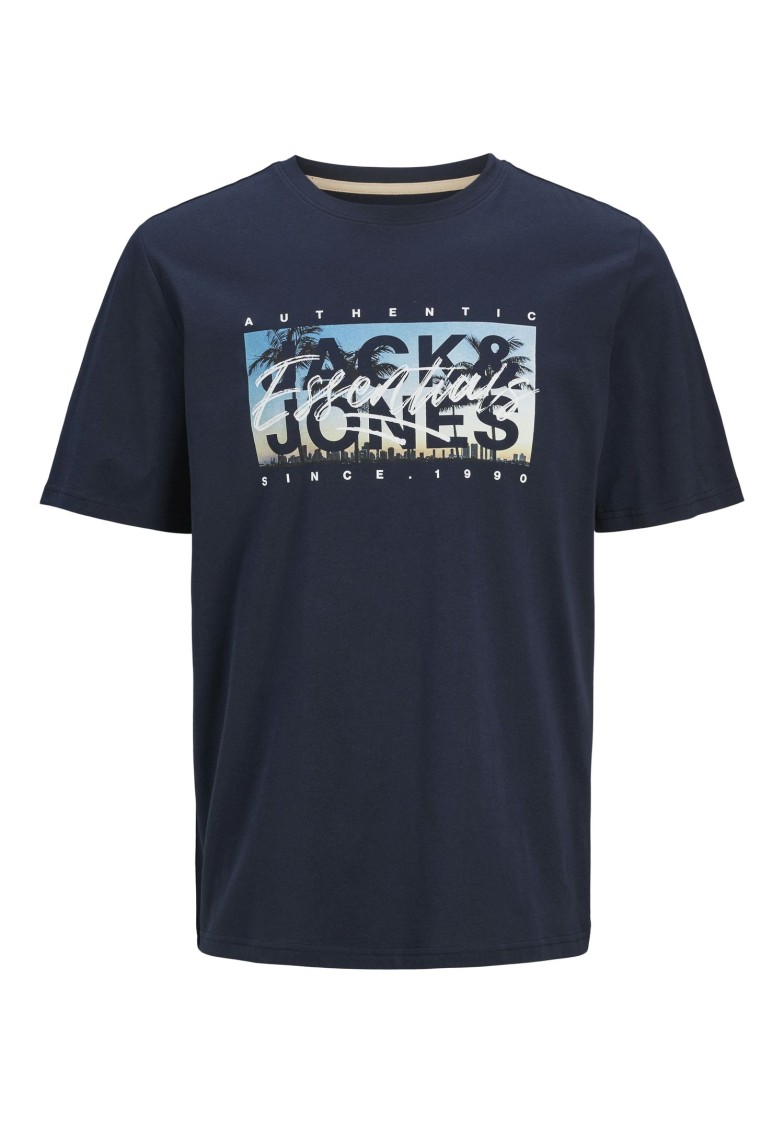 JJCOLTON PHOTEERINT TEE S/S O-NECK