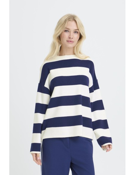 BYOTARI STRIPE KNIT L/S