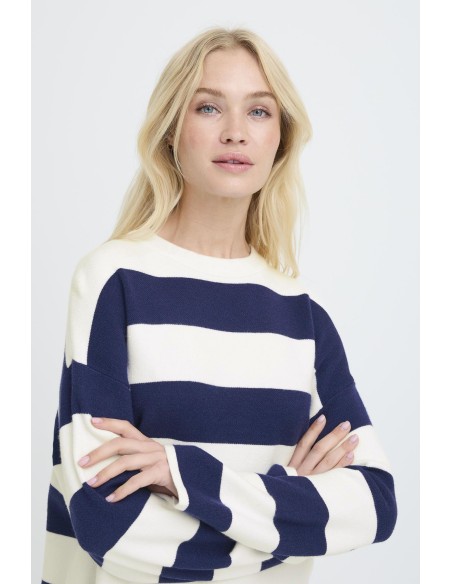 BYOTARI STRIPE KNIT L/S
