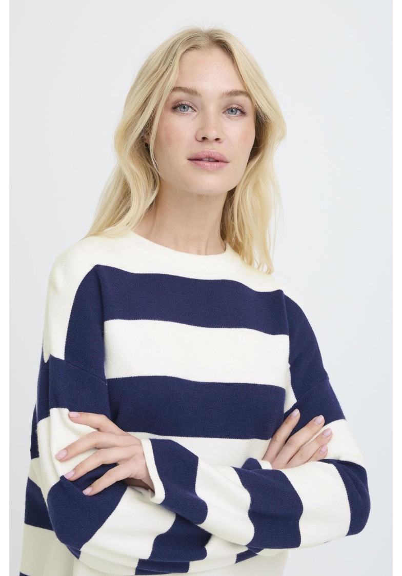 BYOTARI STRIPE KNIT L/S