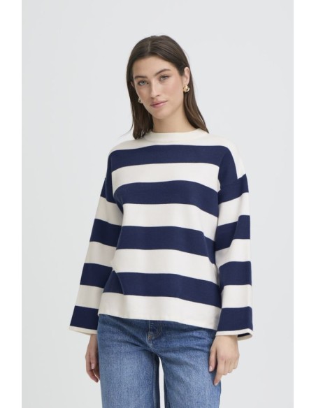 BYOTARI STRIPE KNIT L/S