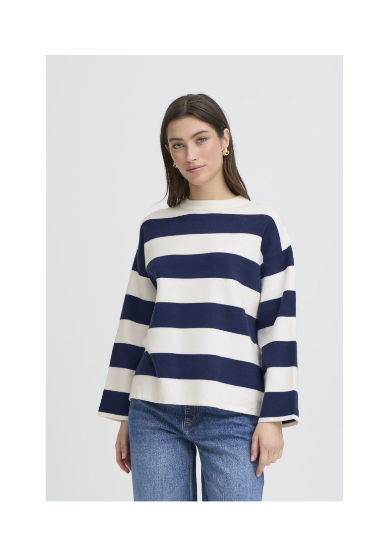 BYOTARI STRIPE KNIT L/S