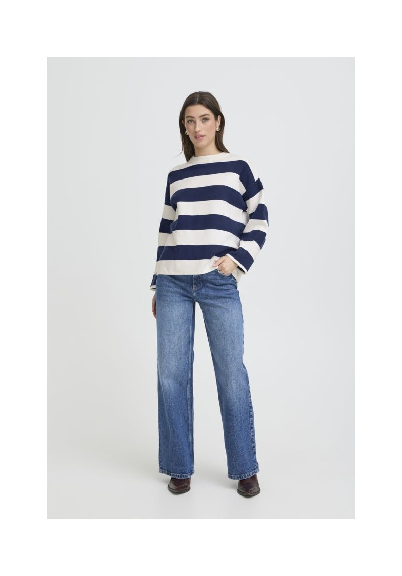 BYOTARI STRIPE KNIT L/S