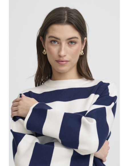BYOTARI STRIPE KNIT L/S