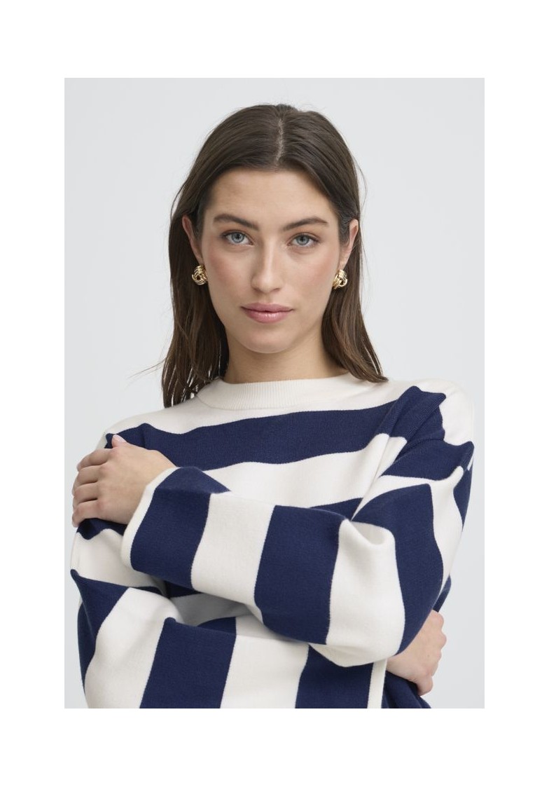 BYOTARI STRIPE KNIT L/S