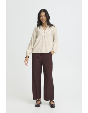 BYIKAIA V-NECK BLOUSE L/S 2