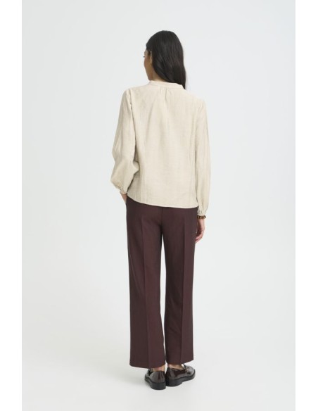 BYIKAIA V-NECK BLOUSE L/S