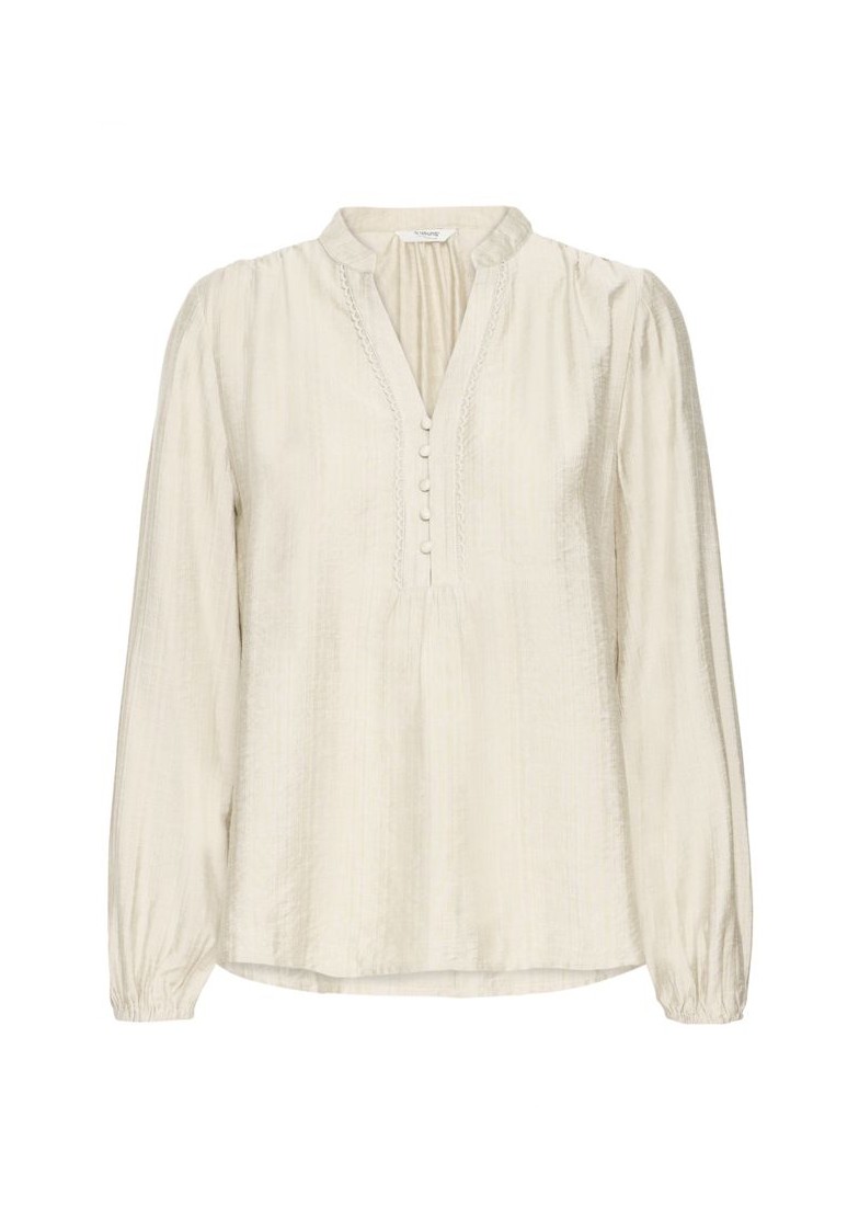 BYIKAIA V-NECK BLOUSE L/S