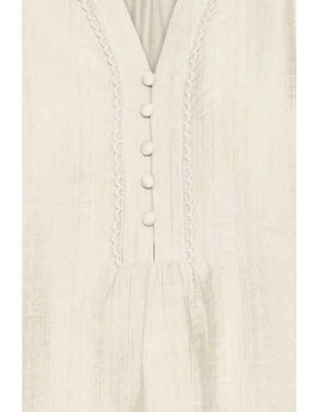 BYIKAIA V-NECK BLOUSE L/S