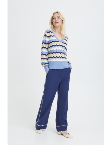 BYMMORLA V-NECK KNIT L/S 2