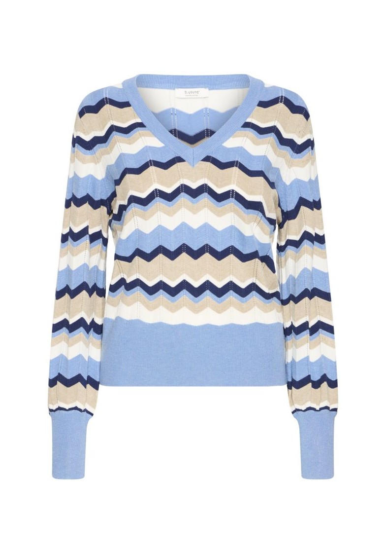 BYMMORLA V-NECK KNIT L/S