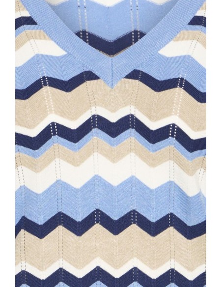 BYMMORLA V-NECK KNIT L/S