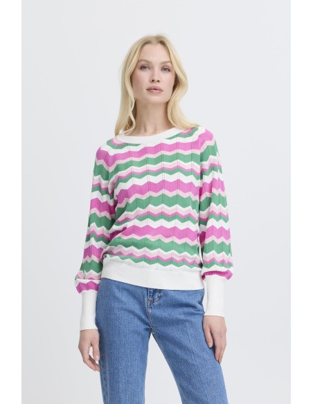 BYMMORLA ZIGZAG KNIT L/S