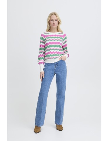 BYMMORLA ZIGZAG KNIT L/S 2