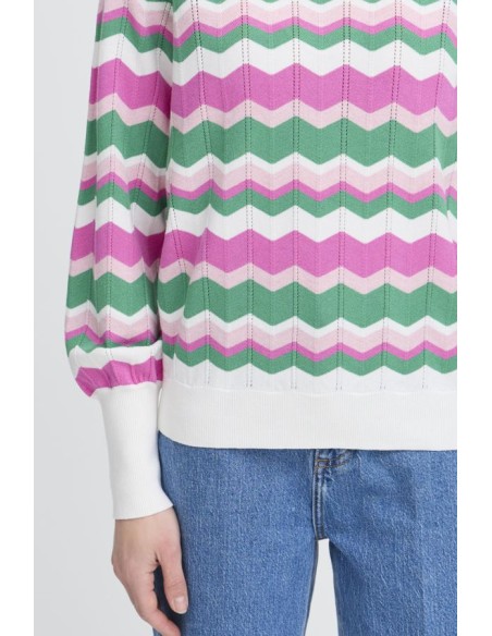 BYMMORLA ZIGZAG KNIT L/S