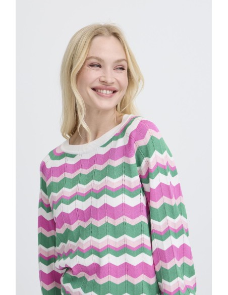 BYMMORLA ZIGZAG KNIT L/S