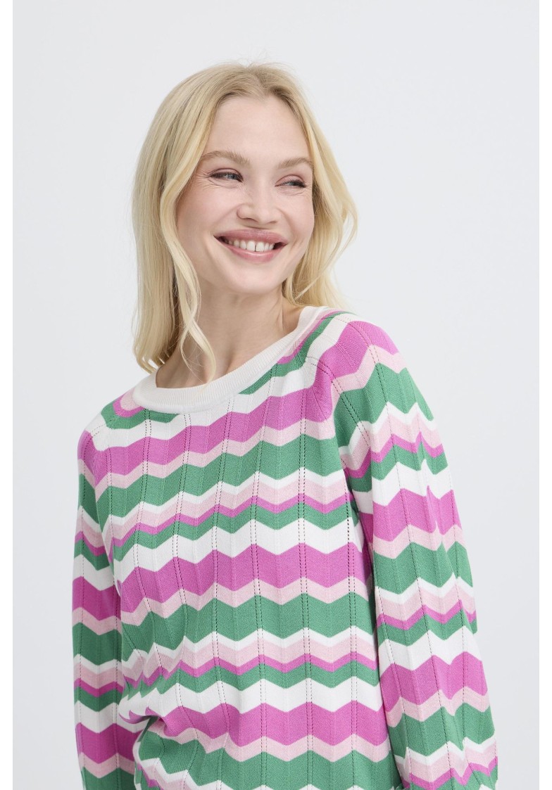BYMMORLA ZIGZAG KNIT L/S
