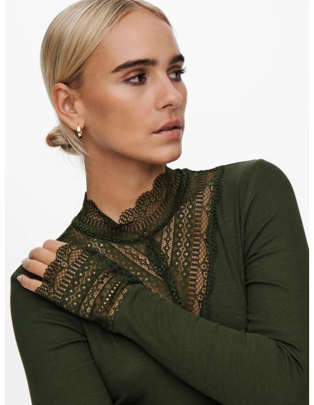 ONLTILDE L/S LACE TOP