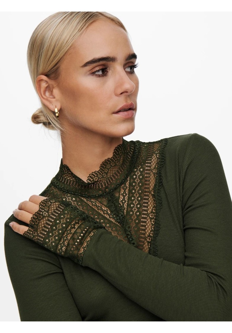 ONLTILDE L/S LACE TOP