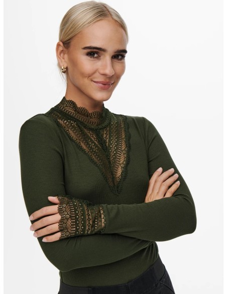 ONLTILDE L/S LACE TOP