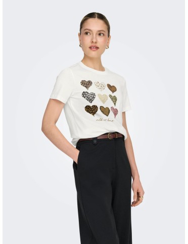 ONLFREEZE S/S HEART TEE 2