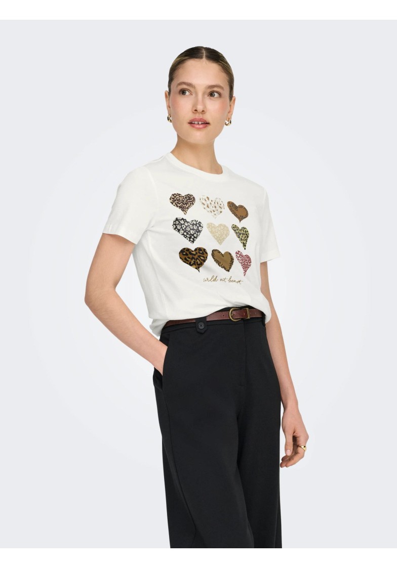 ONLFREEZE S/S HEART TEE