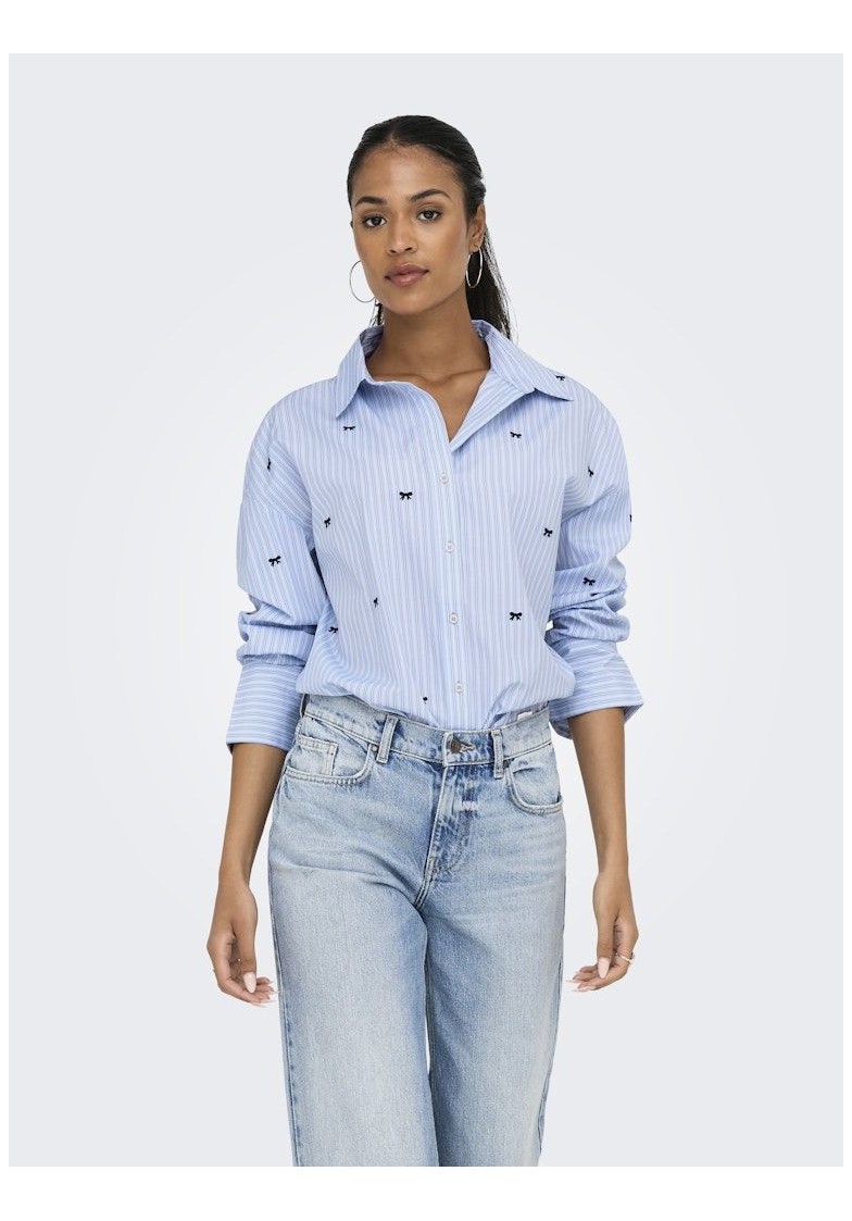 ONLOREGON ZEIDI L/S BOW SHIRT