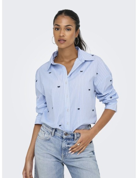 ONLOREGON ZEIDI L/S BOW SHIRT